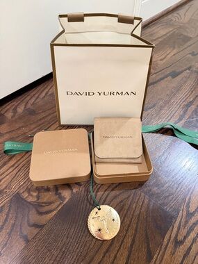 David Yurman Gold Medallion Pendant on Green Cord